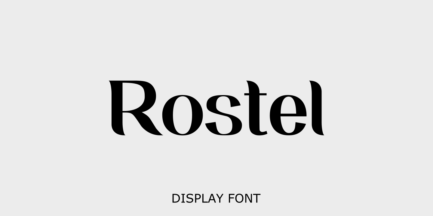 Schriftart Rostel